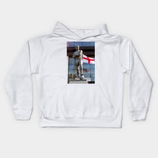 Bobby Moore Statue England Flag Wembley Stadium Kids Hoodie